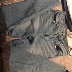 American eagle outfitters super high waisted jeans